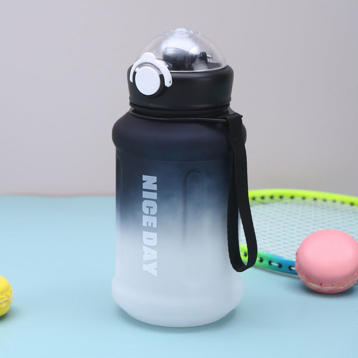 Women's multifunctional sports water bottle with ergonomic grip and practical leak protection Bowlift