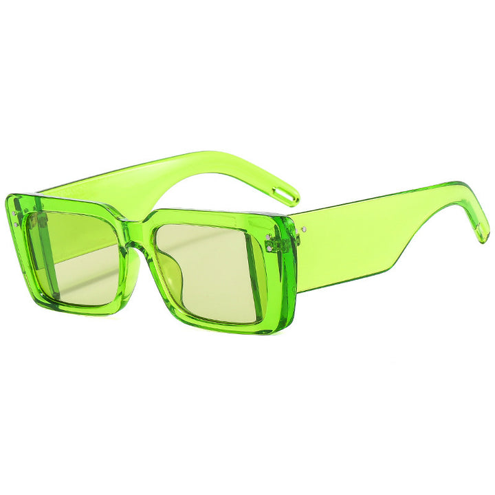 Women's Fashion Square Sunglasses with Elegant Frame Structure Bowlift