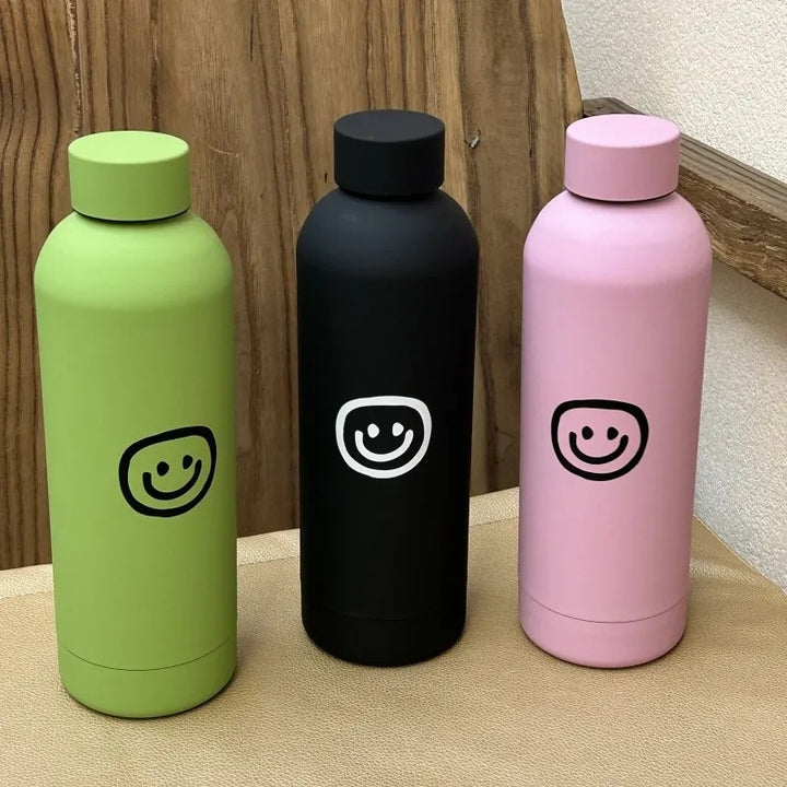 Women's insulated bottle with creative smiley design Bowlift