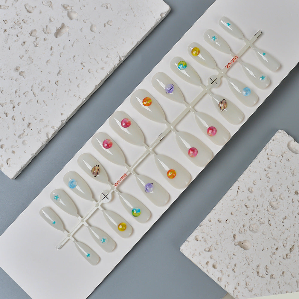 Artistic Press-On Nail Art Set Bowlift