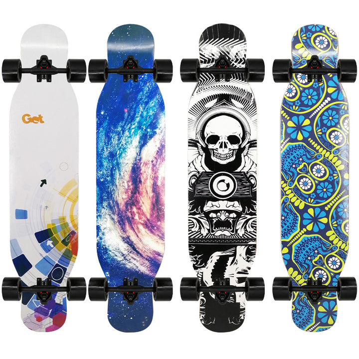 Artistic Lion-Emblazoned Longboard Bowlift