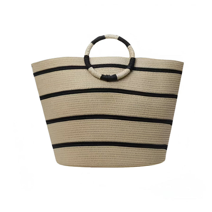Basket bag with unique striped pattern Bowlift