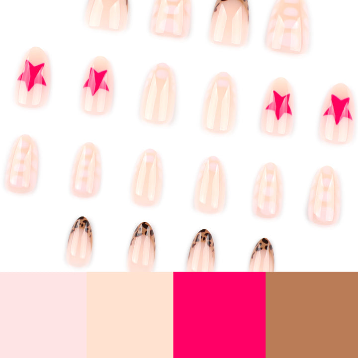 Artful nail art with cute motifs and glitter accents Bowlift