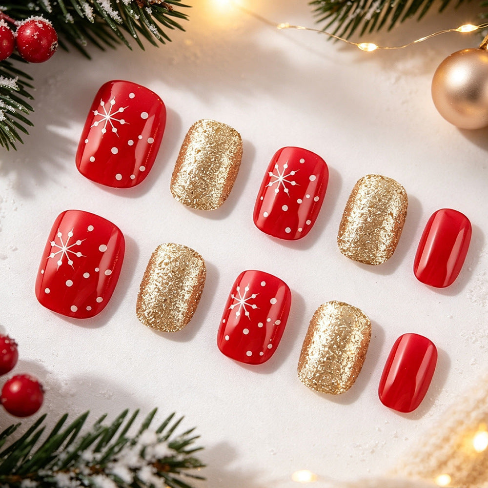 Winter-Themed Gel Nail Art Set Bowlift