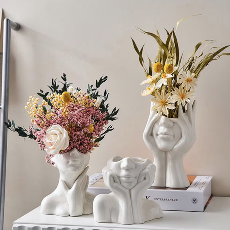 Artistic Hand-Formed Flower Vase