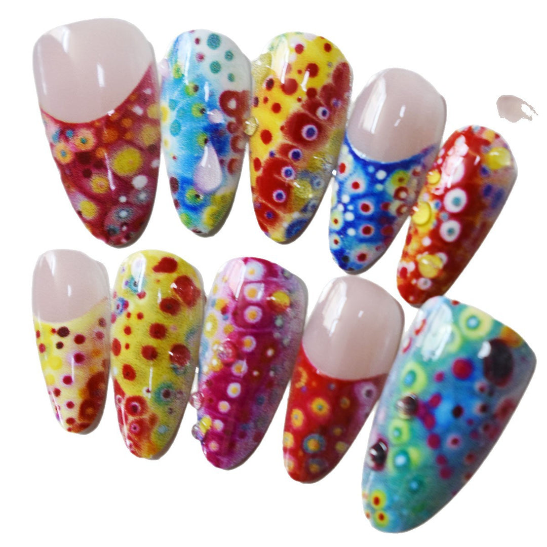 Artistic Fantasy Press-On Nail Set Bowlift