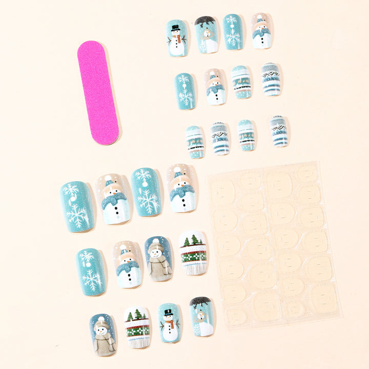 Winter-Themed 3D Nail Art Set Bowlift