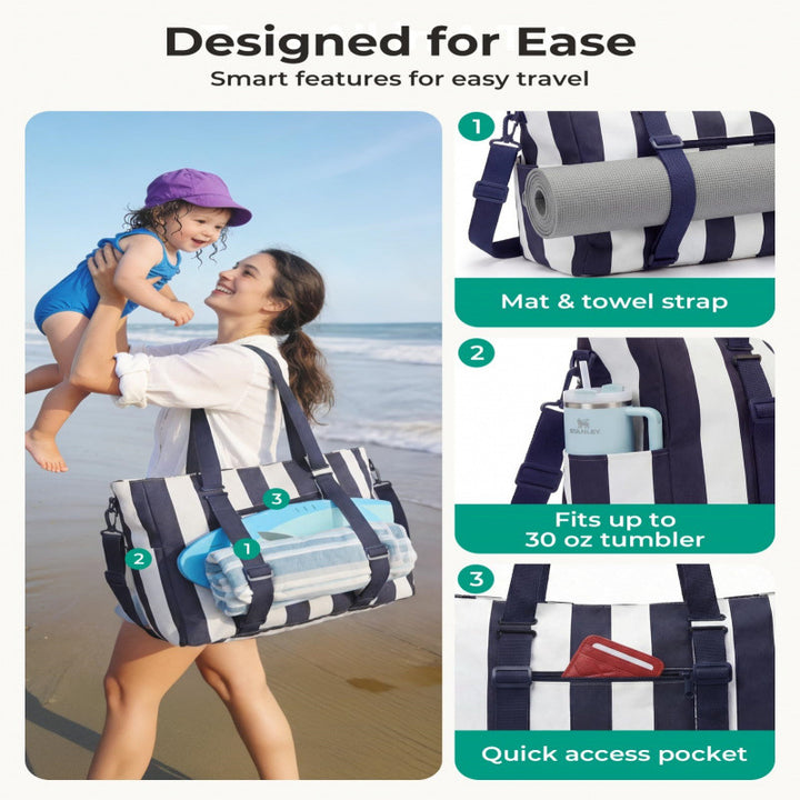 Spacious Multi-Compartment Utility Tote Bowlift