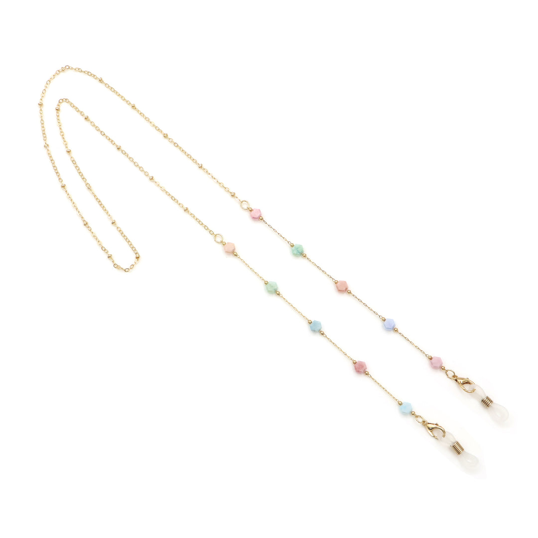 Elegant Gold Chain Necklace with Gemstones Bowlift