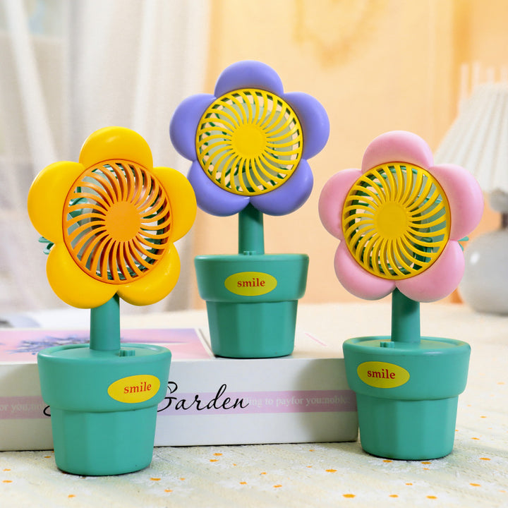 Ladies Portable Hand Fan with Playful Design Bowlift