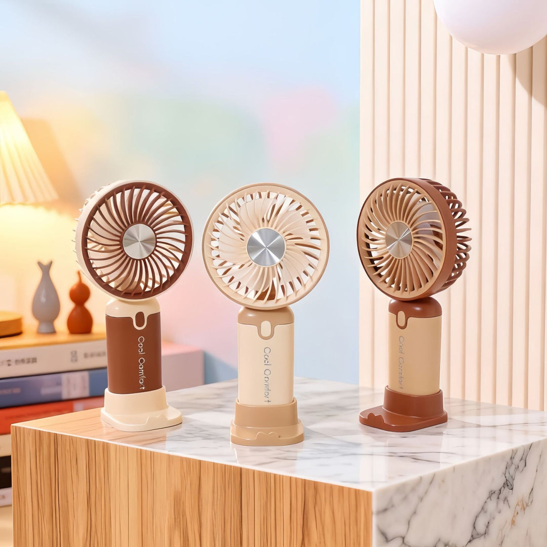 Women's Portable Hand Fan with USB Charging Function Bowlift