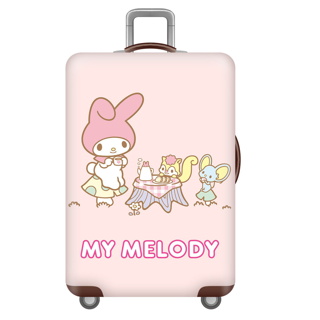 Unisex children's suitcase with reinforced hard shell, telescopic handle and Kuromi motif Bowlift