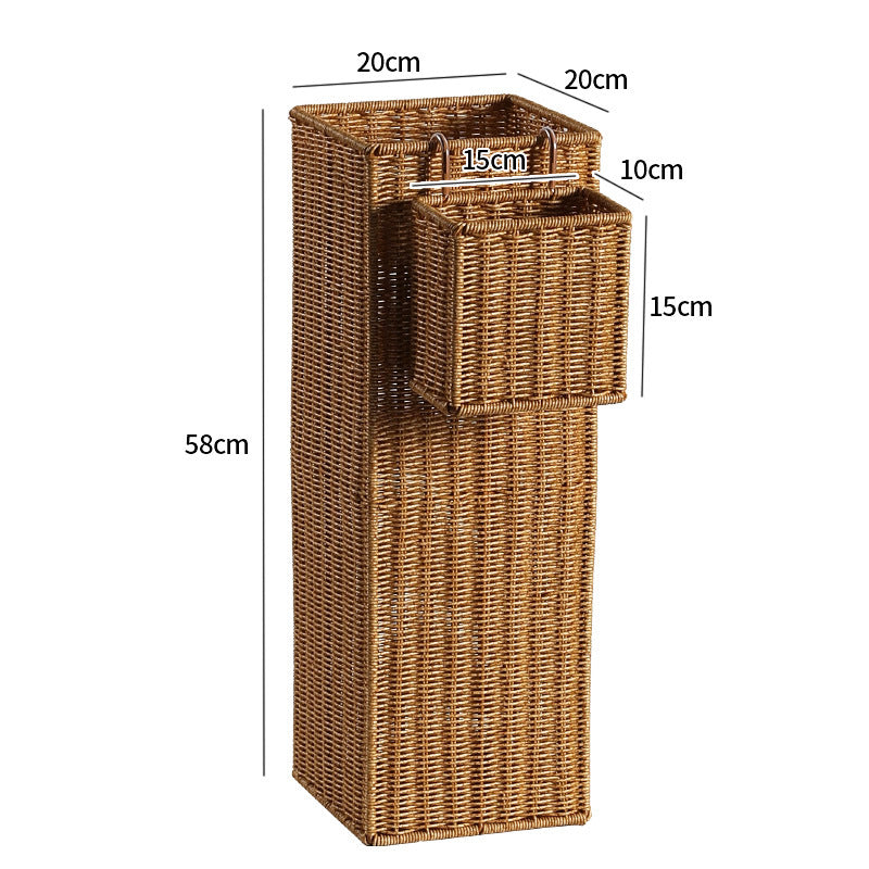 Hexagonal Decorative Wicker Storage Container Bowlift