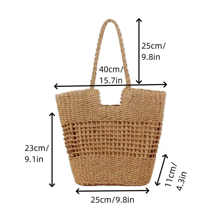 Macramé Tote Bag with Open Structure Bowlift