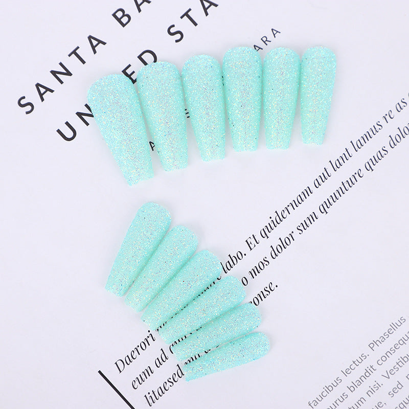 High-quality artificial nails with glitter effects Bowlift