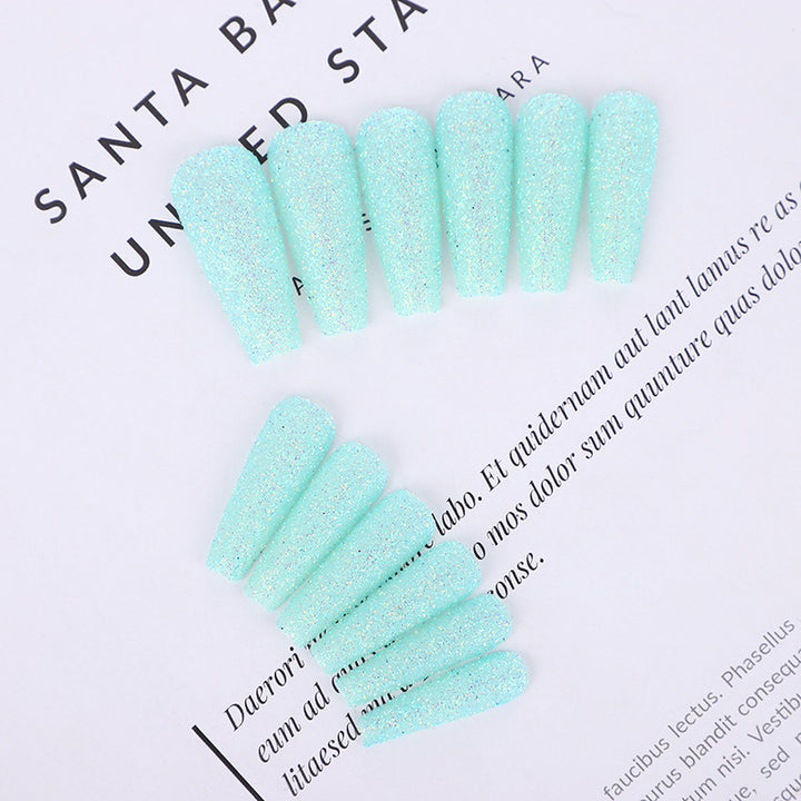 High-quality artificial nails with glitter effects Bowlift