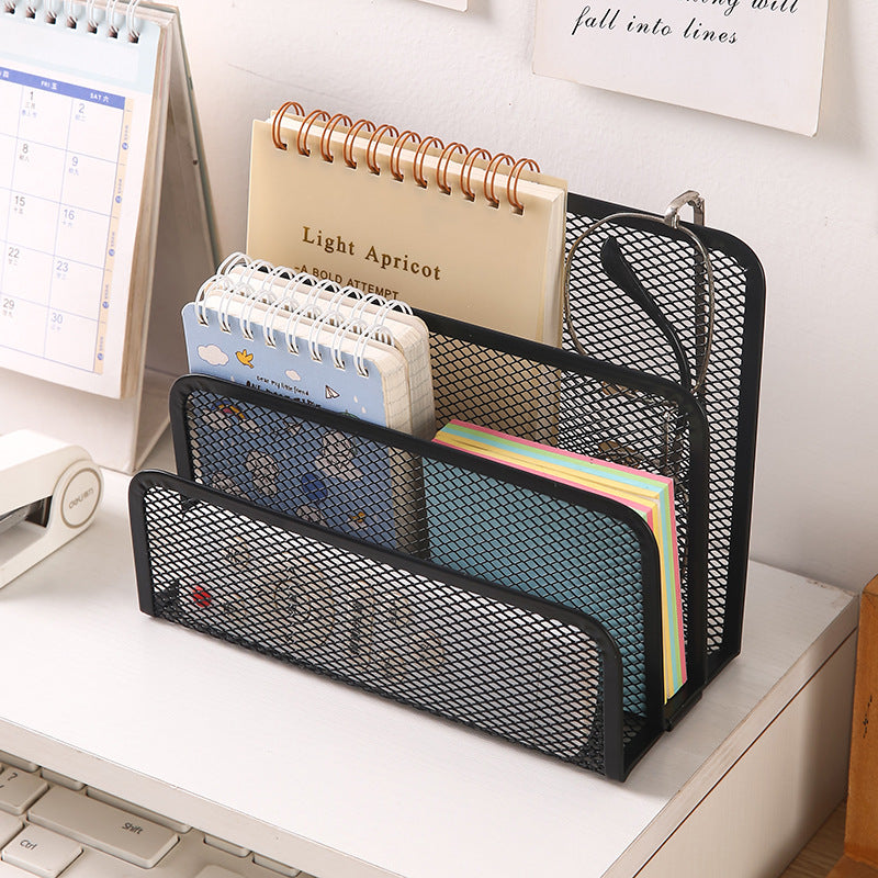 Multi-Tier Mesh Desk Organizer