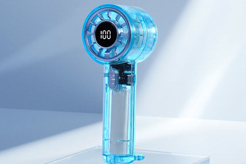 Women's Portable USB Hand Fan with Digital Control Bowlift