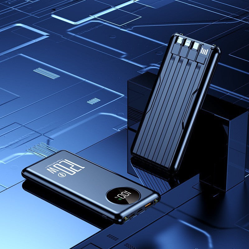 Portable high-performance power bank with intelligent cable management Bowlift