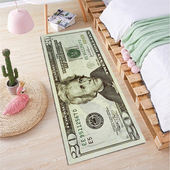 Dollar Bill-Themed Area Rug