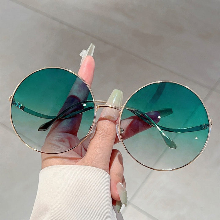 Oversized Round Lens Sunglasses