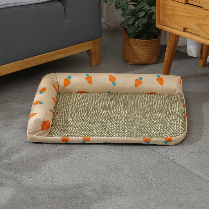 Women Cozy and Stylish Pet Bed with Elevated Edges Bowlift