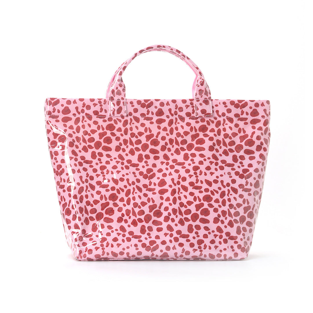 Beach bag with colorful check pattern and water-repellent coating Bowlift