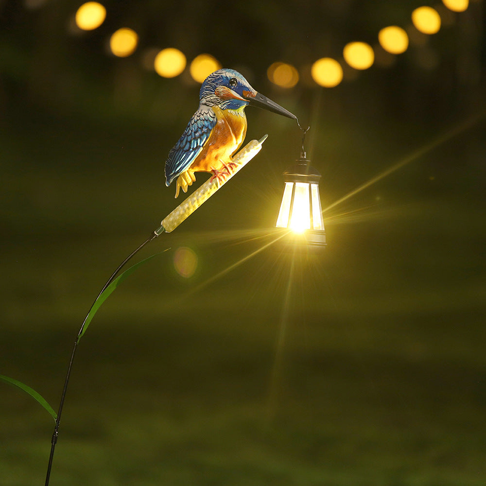 Decorative Solar Flamingo Garden Stake Lamp With Adjustable Metal Arm And Integrated LED Bowlift