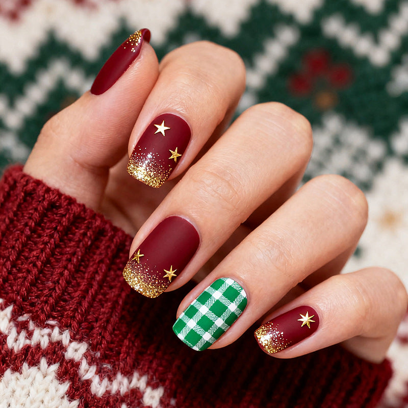 Festive Nail Art Press-On Set Bowlift