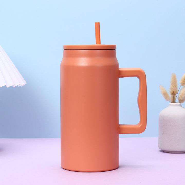 Ladies stylish insulated cup with removable straw Bowlift