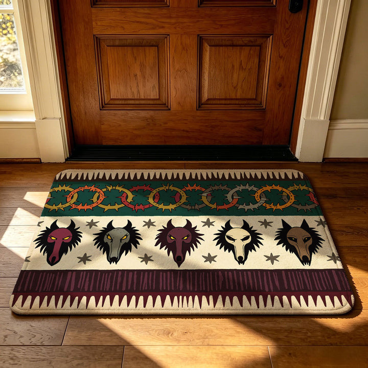 Artistic Geometric Welcome Mat