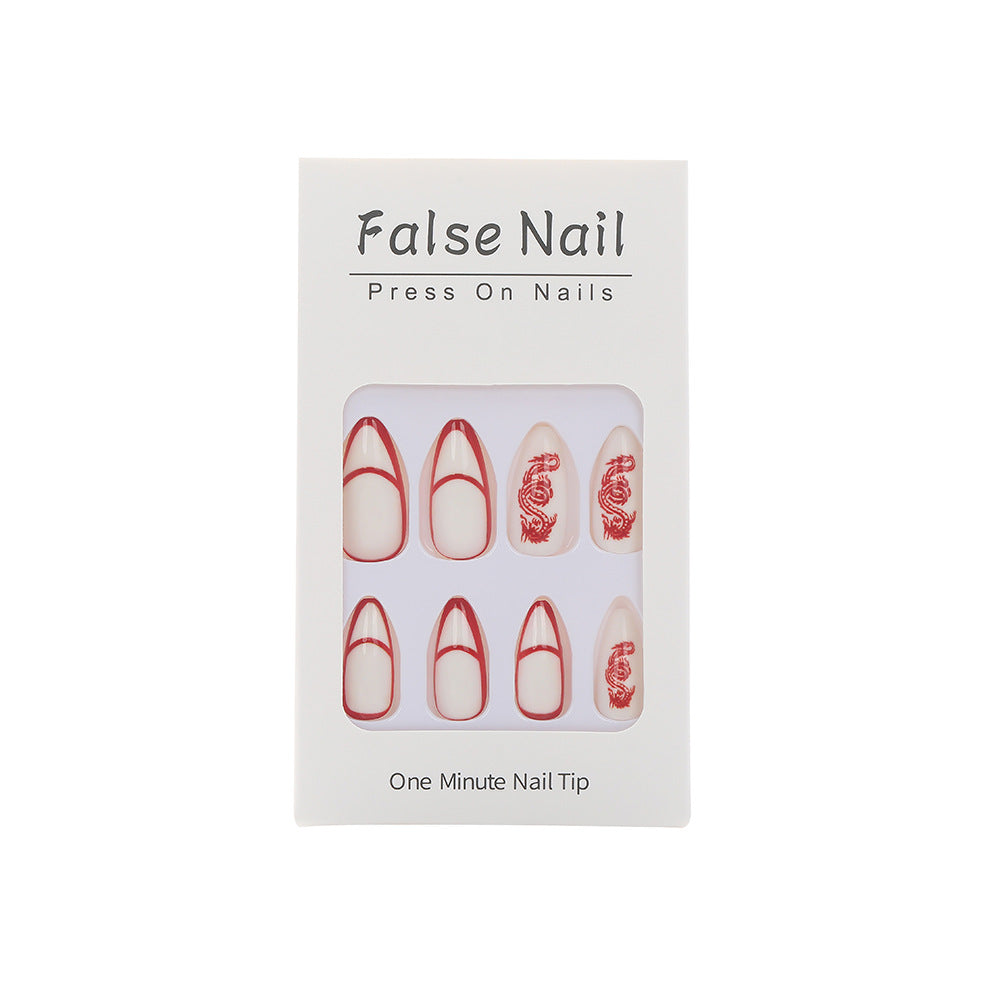 Artistic nails with dragon motif Bowlift
