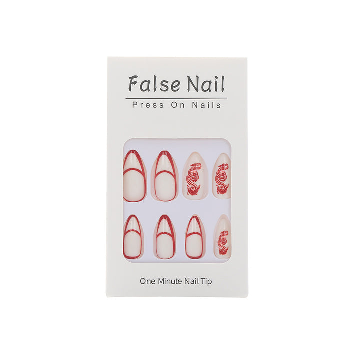 Artistic nails with dragon motif Bowlift