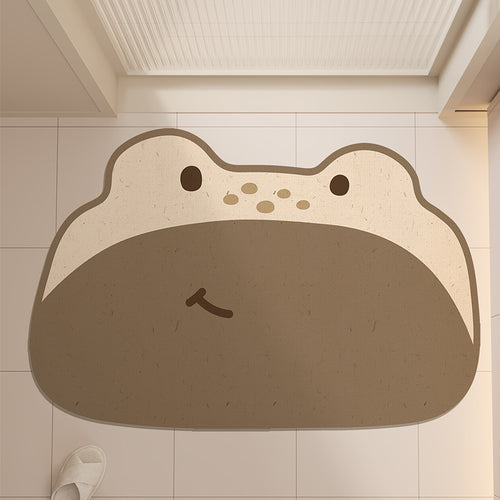 Adorable Frog-Shaped Bath Mat