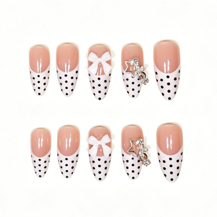 Elegant Stiletto Press-On Nail Art Tips Bowlift