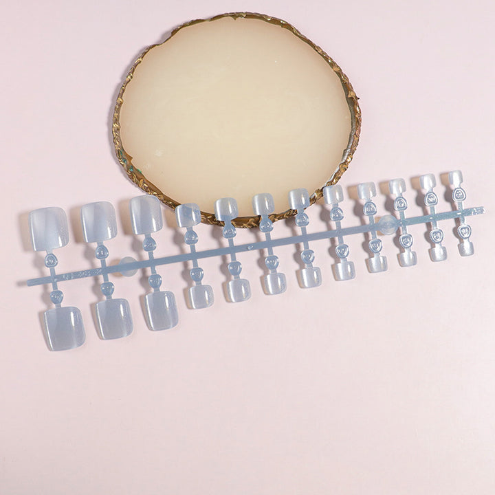 Premium Square Press-On Nail Set Bowlift