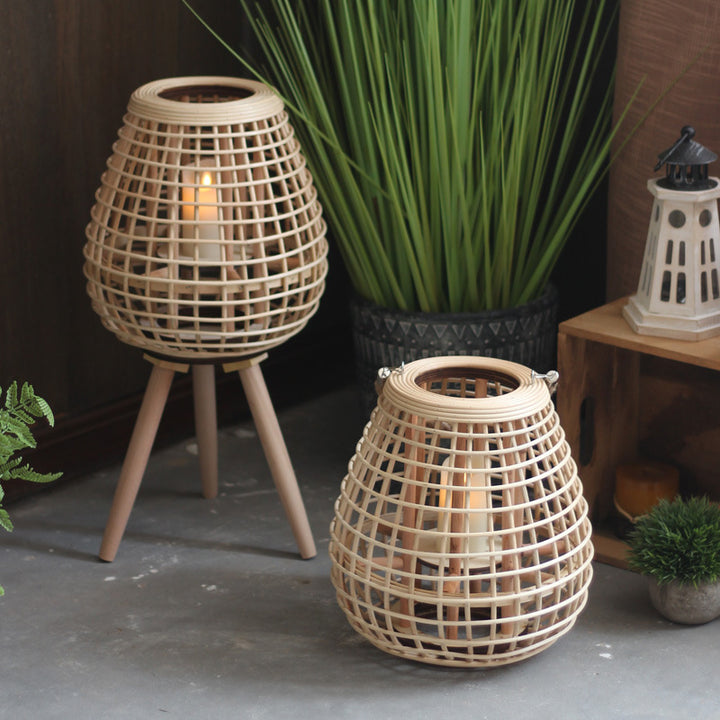 Decorative Rattan Lantern Bowlift