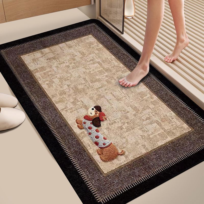 Playful Pet-Themed Welcome Mat