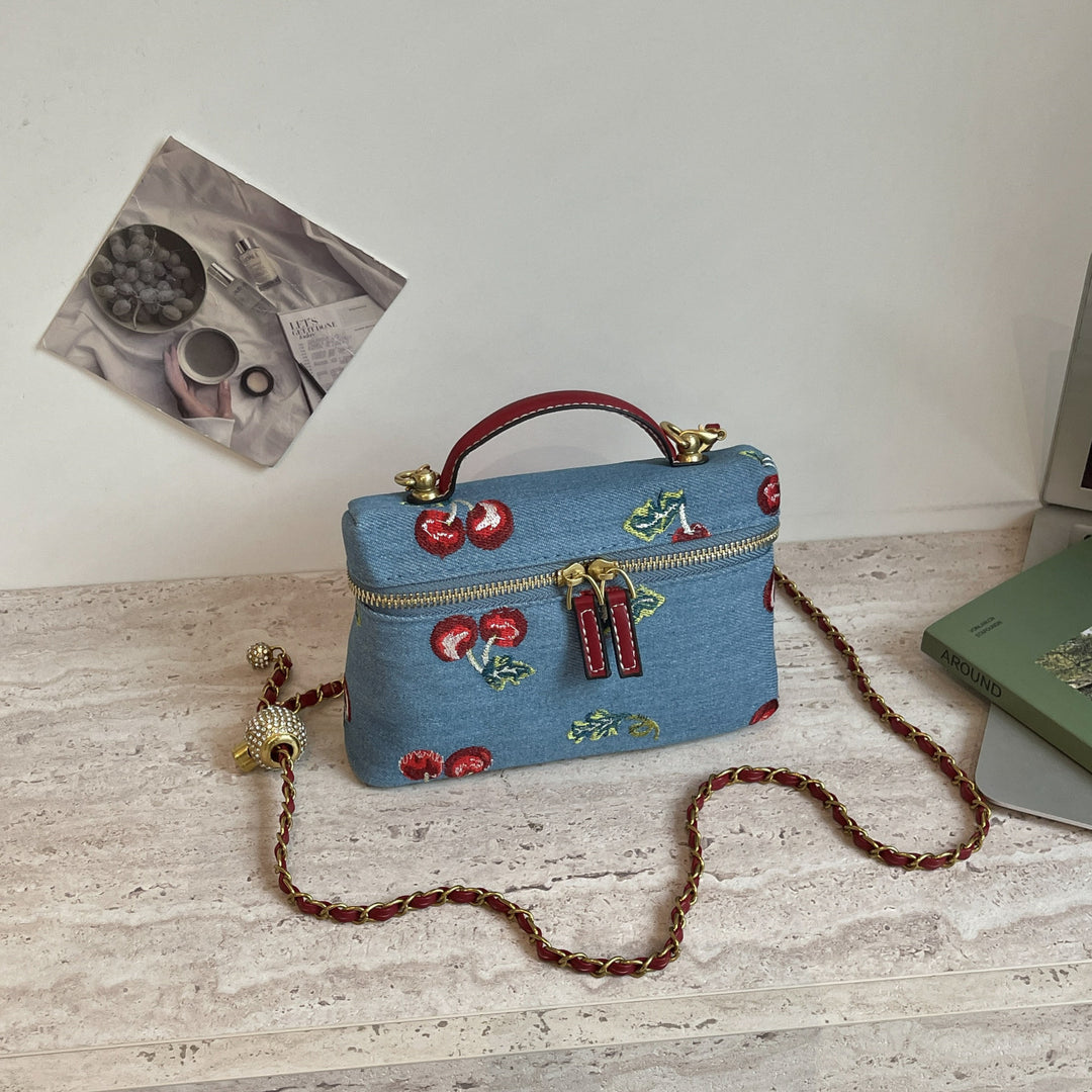 Embroidered Crossbody Bag Bowlift