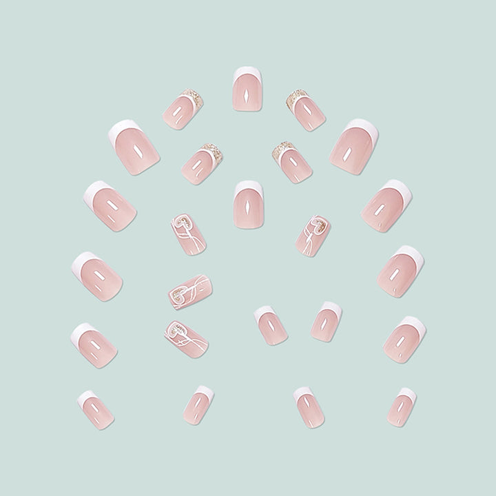 Elegant and artistic French Nails Bowlift