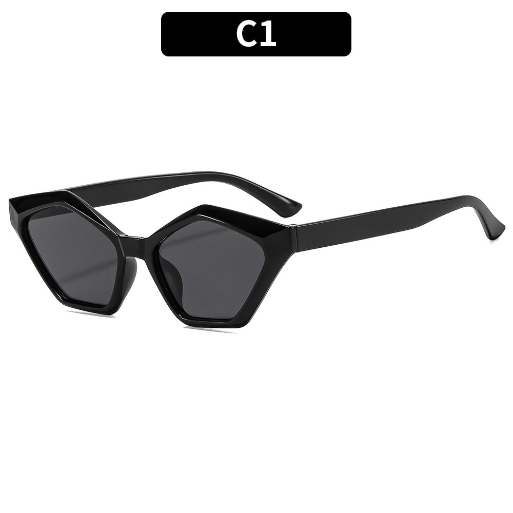 Avant-Garde Hexagonal Sunglasses
