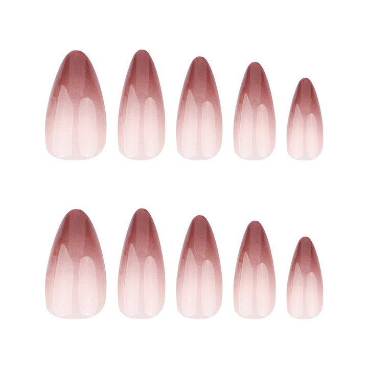 Artistic stiletto nails with elegant ombre design Bowlift