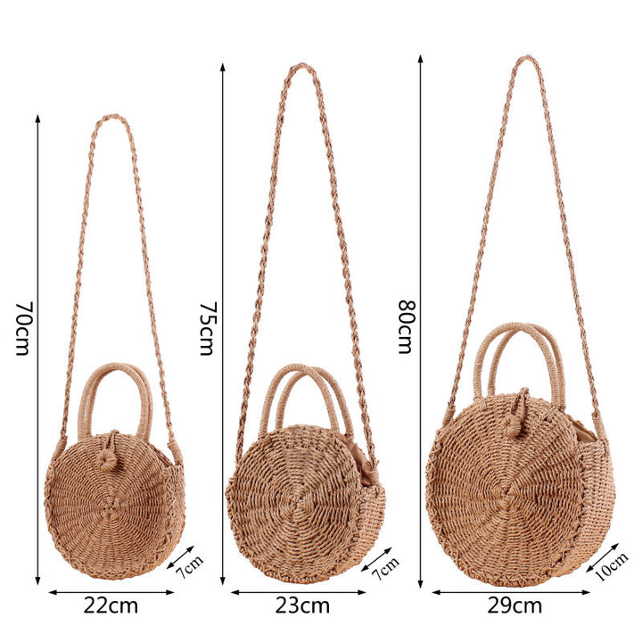 Round Bast Crossbody Bag with Practical Lining Bowlift