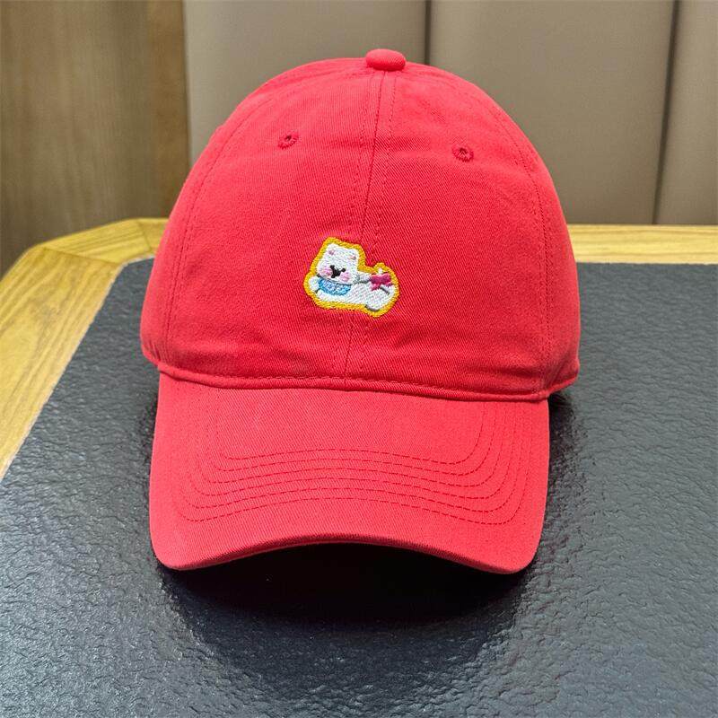 Women's Embroidered Fun Character Baseball Cap Bowlift