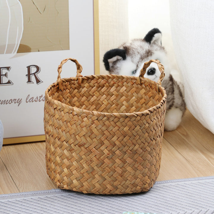 Multi-Functional Handwoven Storage Basket Bowlift