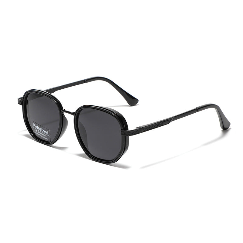 Polarized Metal-Acetate Square Sunglasses Bowlift