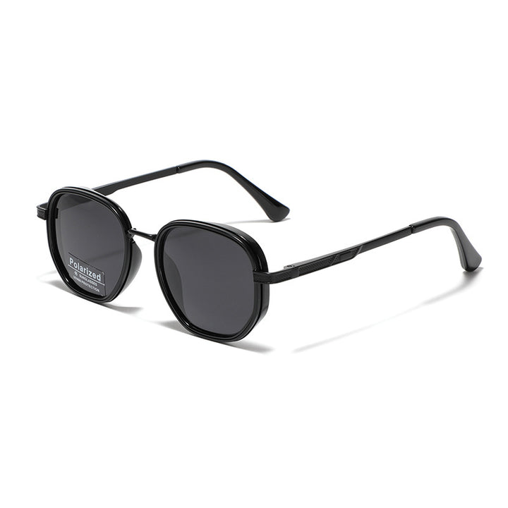 Polarized Metal-Acetate Square Sunglasses Bowlift