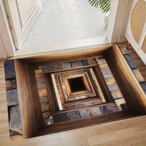 3D Optical Illusion Floor Mat
