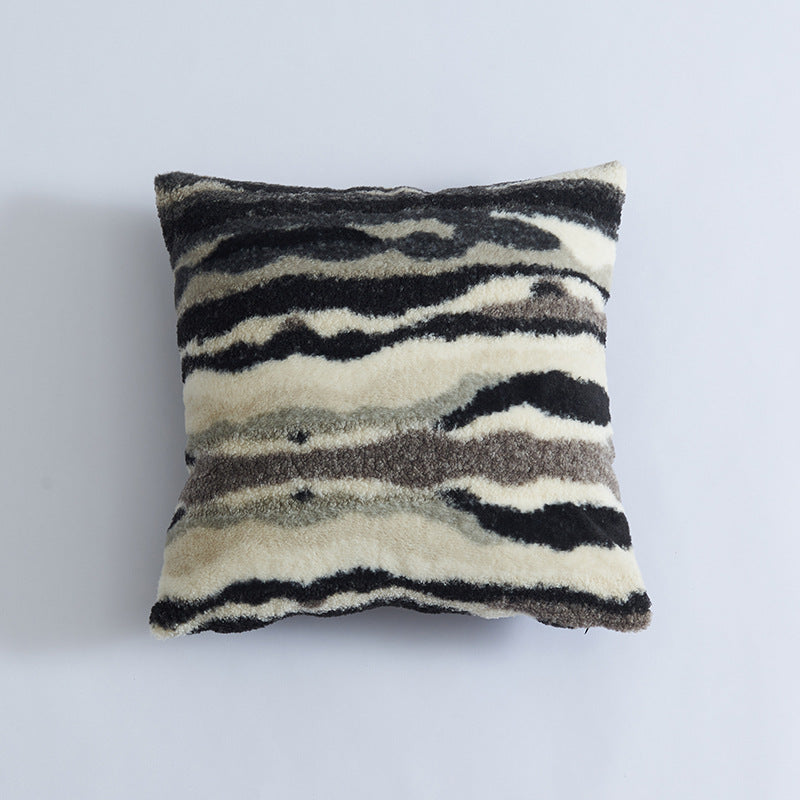 Textured Patterned Throw Pillow