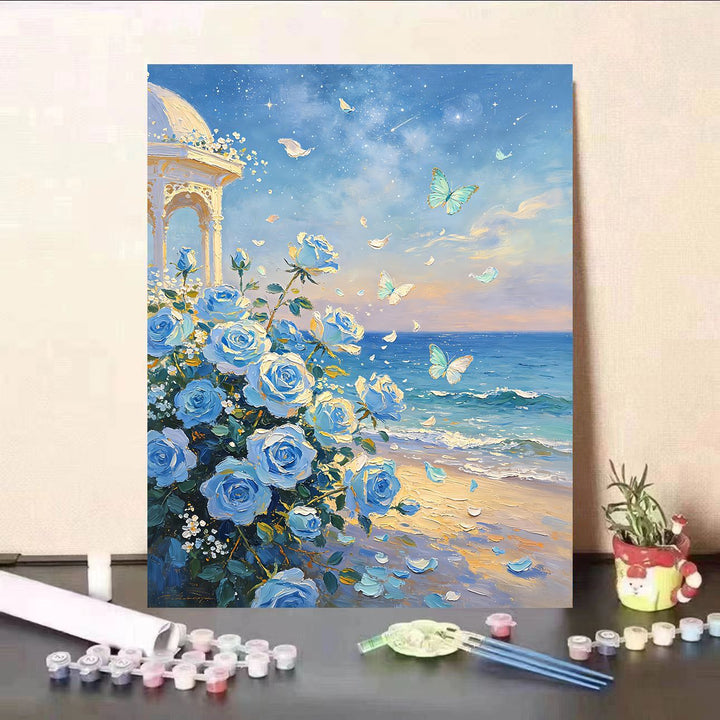 DIY Floral Landscape Paint by Numbers Kit Bowlift